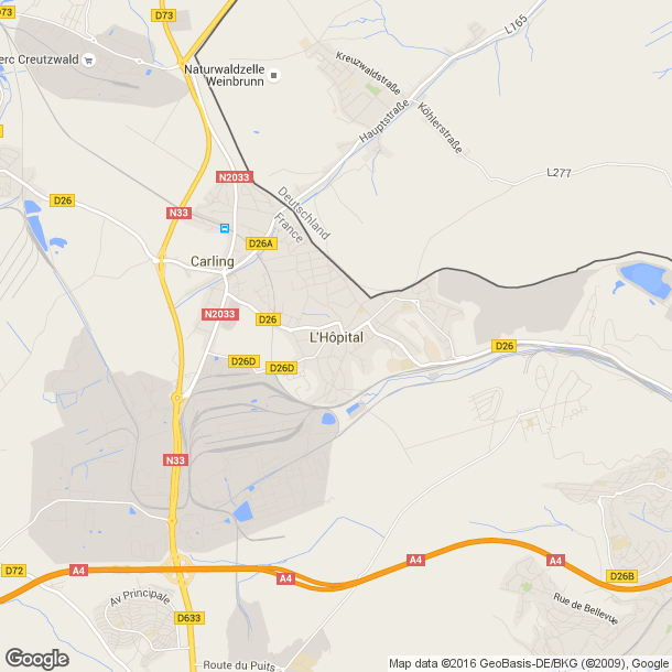 Plan des salles de sport de l'Hôpital