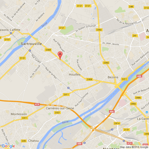 Plan des salles de sport de Houilles