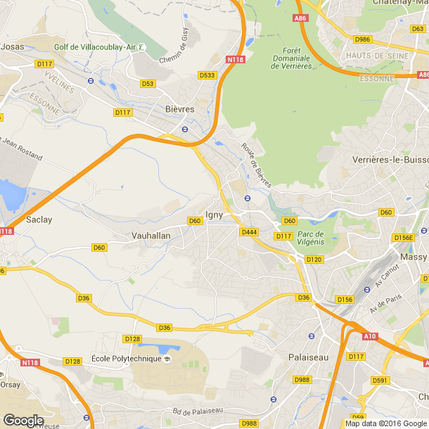 Plan des salles de sport de Igny