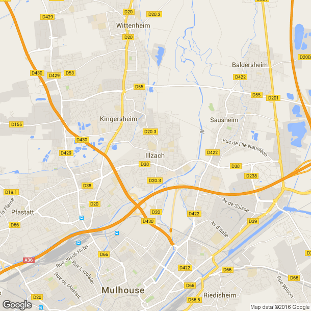 Plan des salles de sport de Illzach