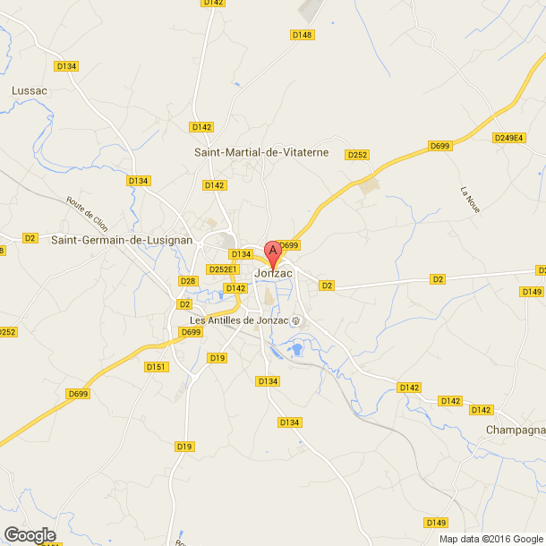 Plan des salles de sport de Jonzac