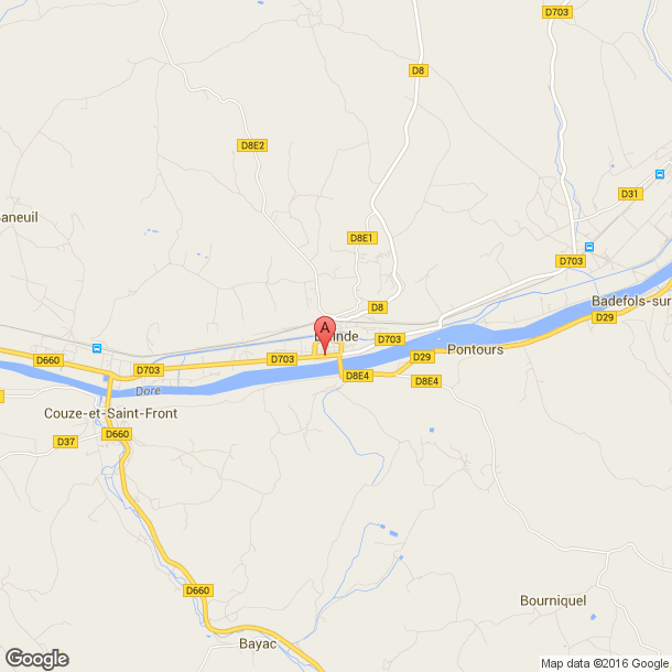 Plan des salles de sport de Lalinde