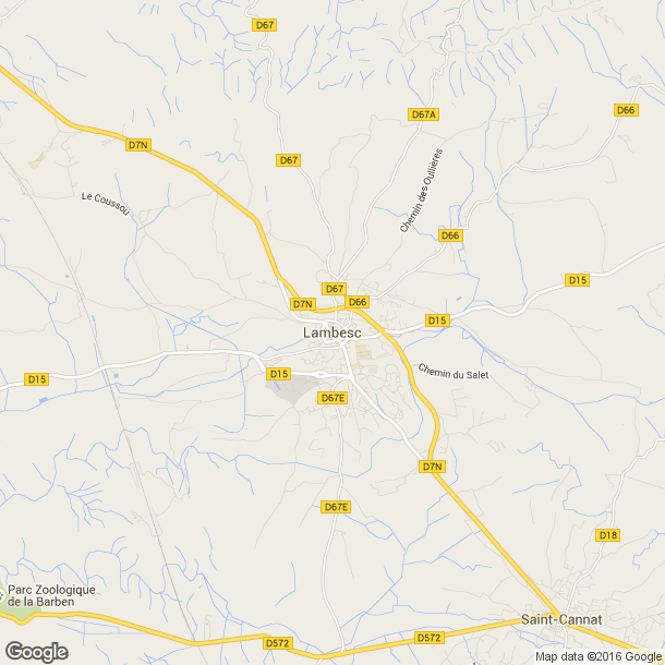 Plan des salles de sport de Lambesc