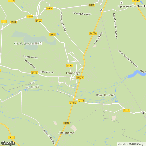 Plan des salles de sport de Lamorlaye