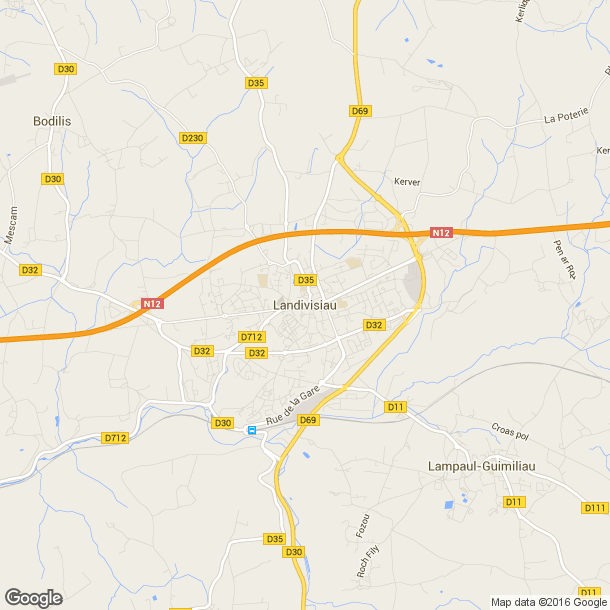 Plan des salles de sport de Landivisiau