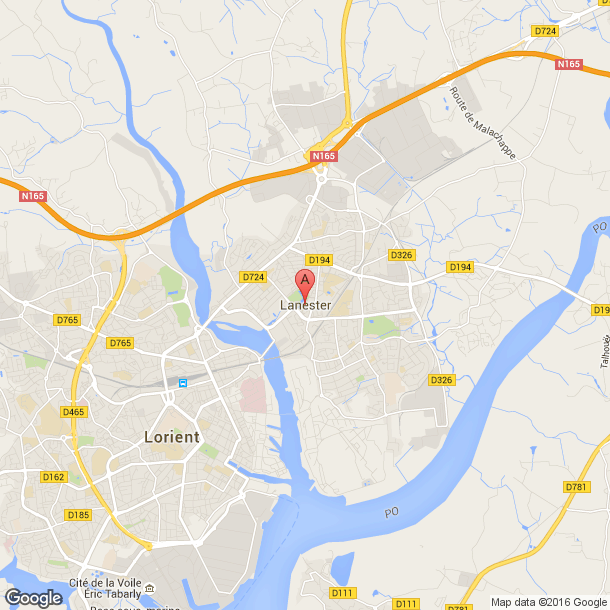 Plan des salles de sport de Lanester