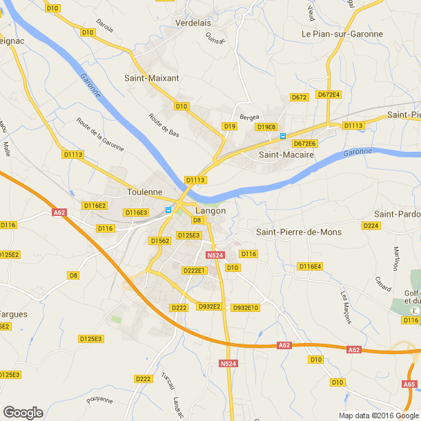 Plan des salles de sport de Langon
