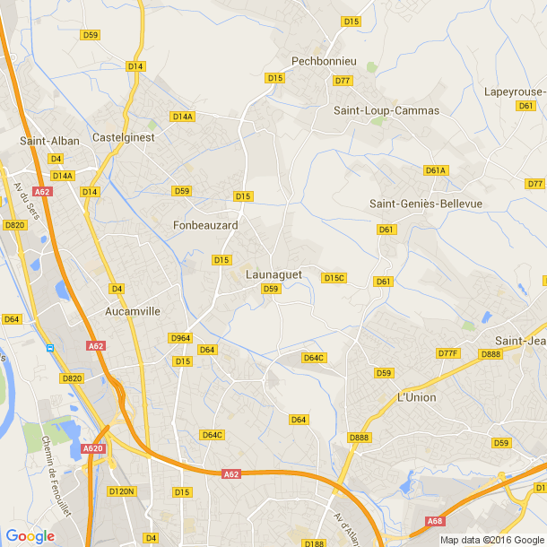Plan des salles de sport de Launaguet