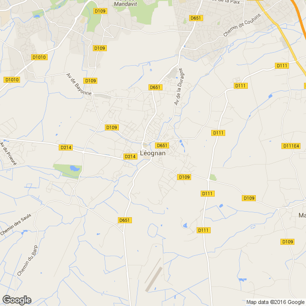Plan des salles de sport de Léognan