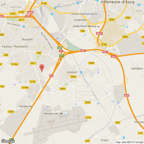 Plan des salles de sport de Lesquin
