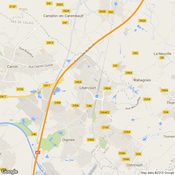 Plan des salles de sport de Libercourt