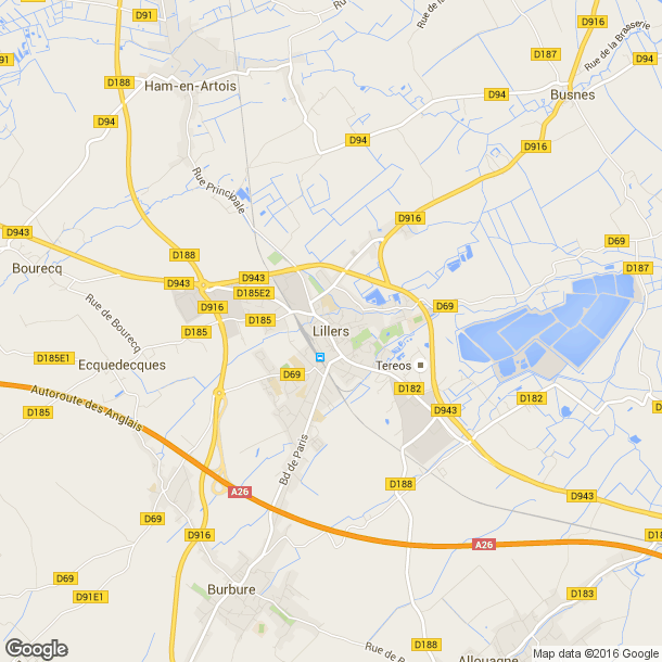 Plan des salles de sport de Lillers