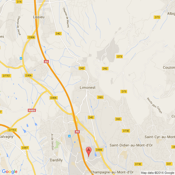 Plan des salles de sport de Limonest