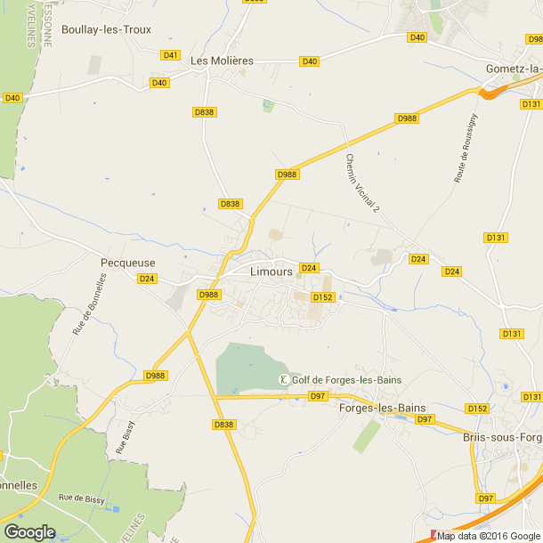 Plan des salles de sport de Limours