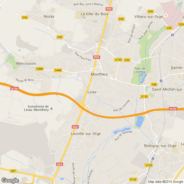 Plan des salles de sport de Linas