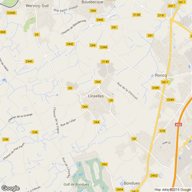Plan des salles de sport de Linselles