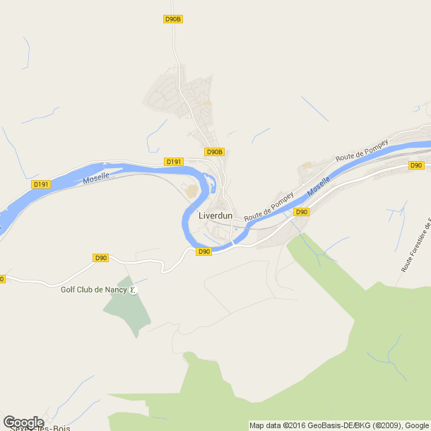 Plan des salles de sport de Liverdun