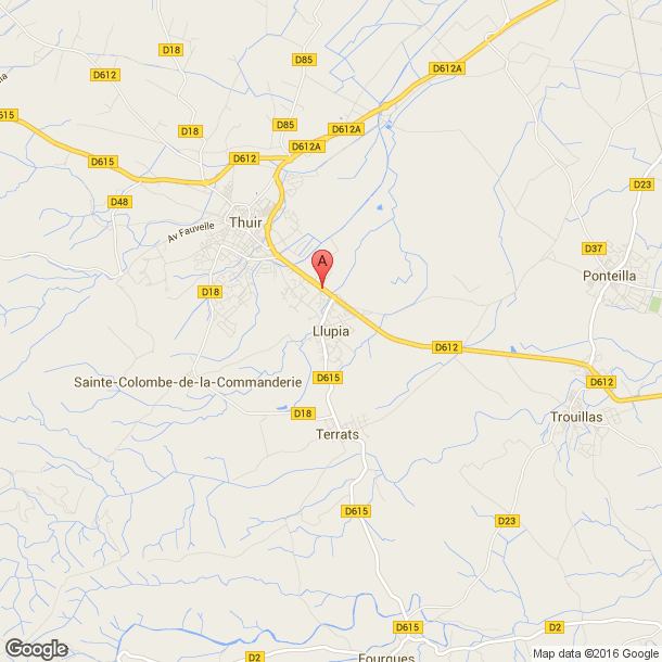Plan des salles de sport de Llupia