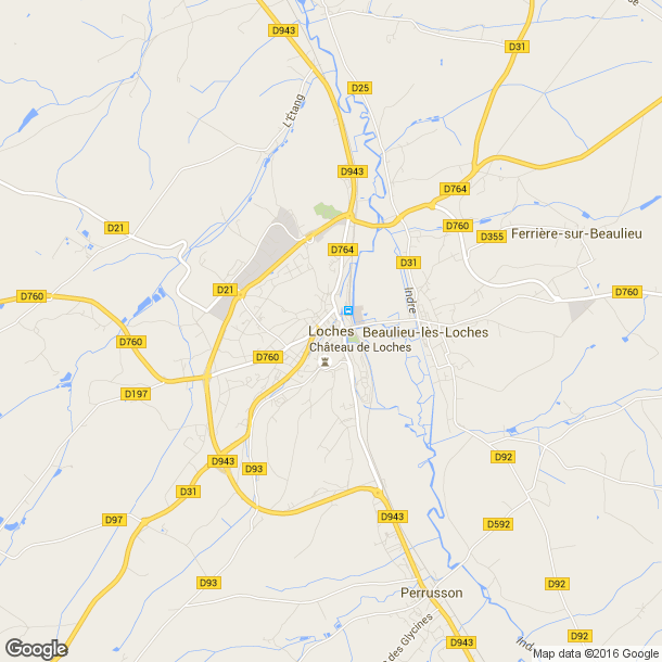 Plan des salles de sport de Loches