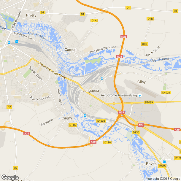 Plan des salles de sport de Longueau