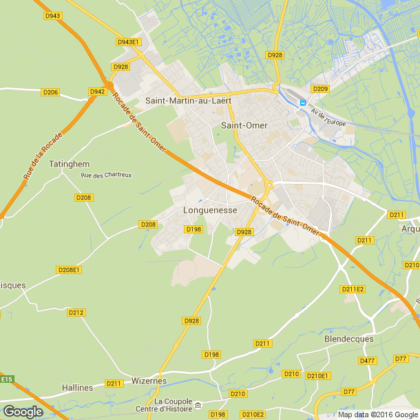 Plan des salles de sport de Longuenesse