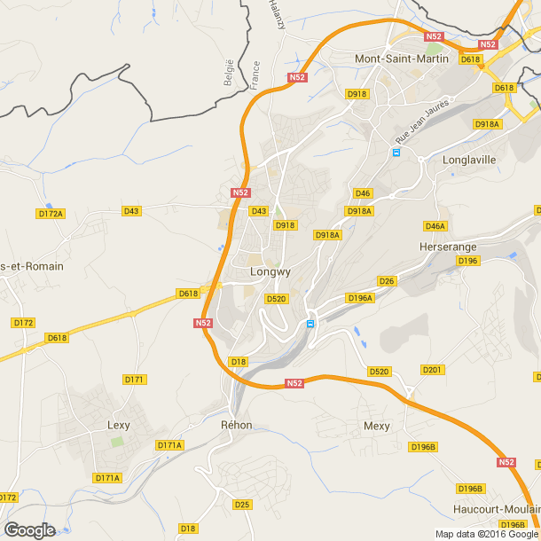 Plan des salles de sport de Longwy
