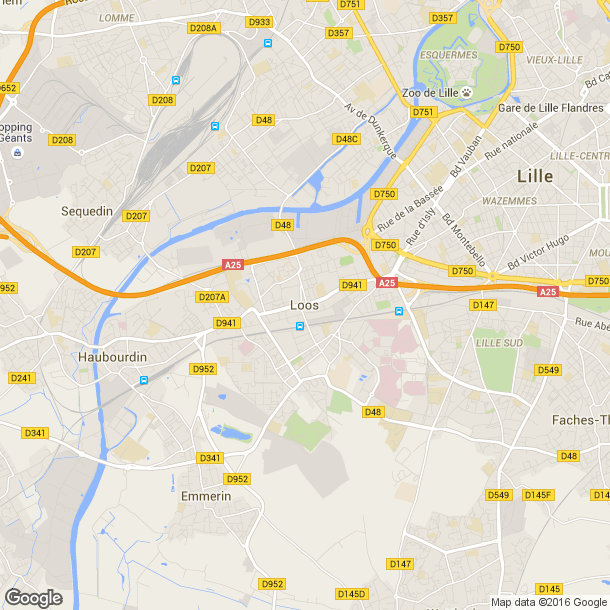Plan des salles de sport de Loos
