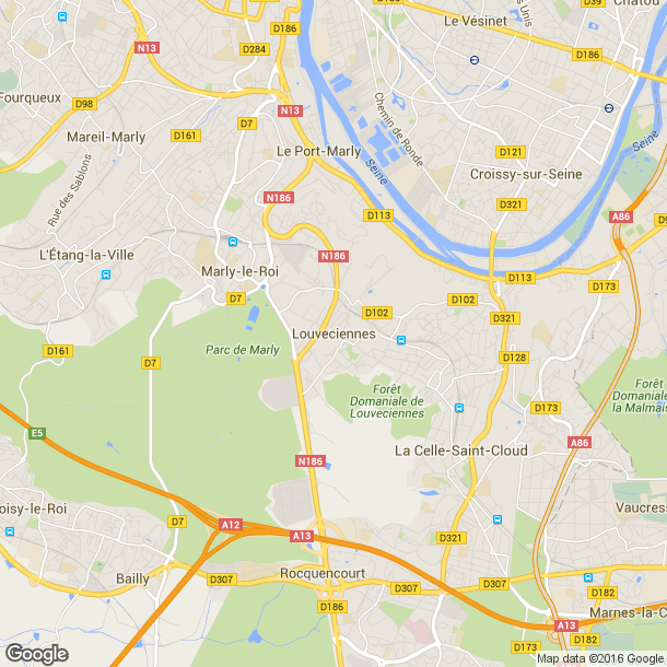 Plan des salles de sport de Louveciennes