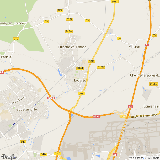 Plan des salles de sport de Louvres