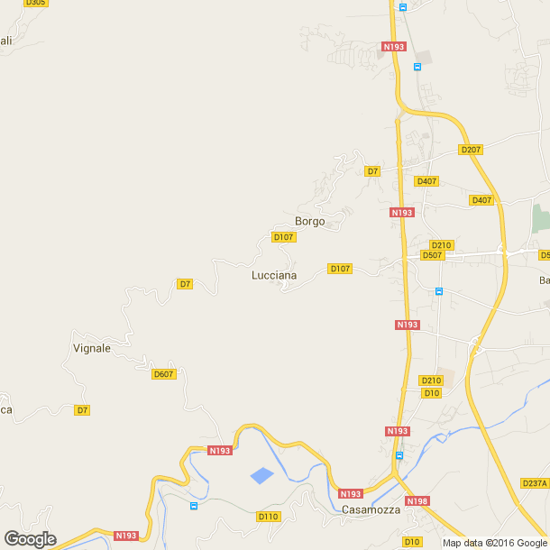 Plan des salles de sport de Lucciana