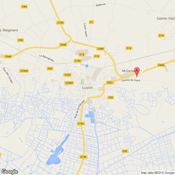 Plan des salles de sport de Luçon