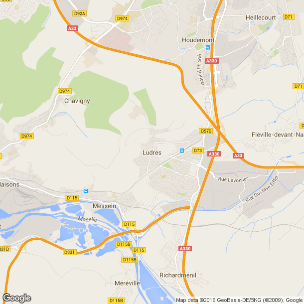 Plan des salles de sport de Ludres