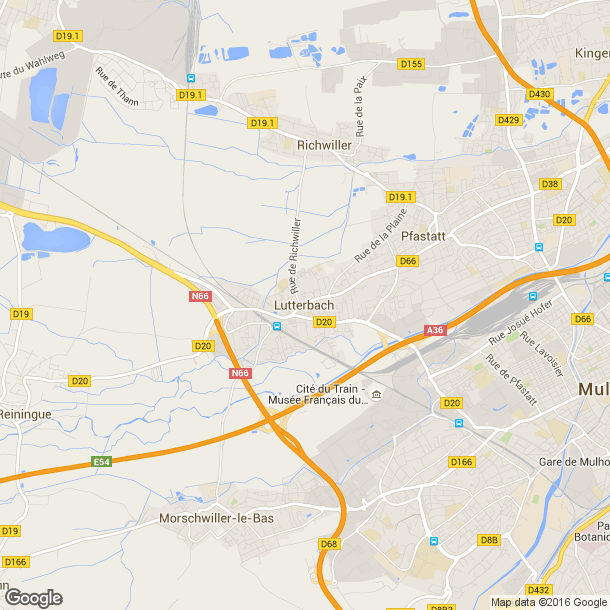 Plan des salles de sport de Lutterbach
