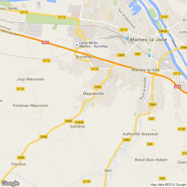 Plan des salles de sport de Magnanville