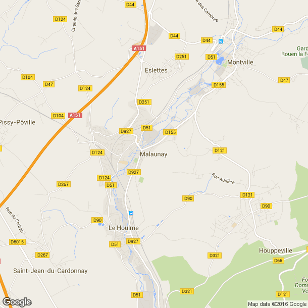 Plan des salles de sport de Malaunay