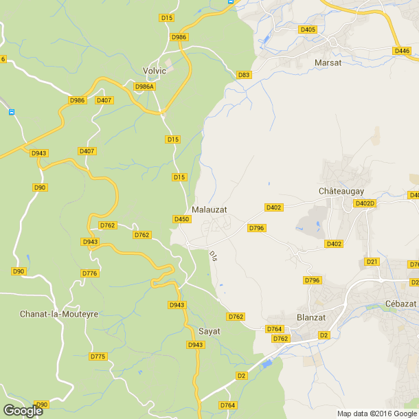 Plan des salles de sport de Malauzat