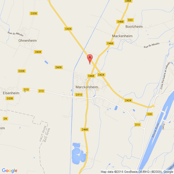 Plan des salles de sport de Marckolsheim