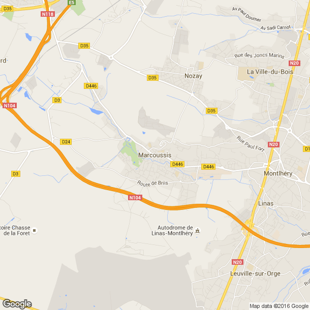 Plan des salles de sport de Marcoussis