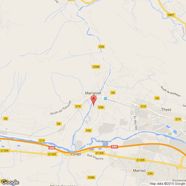 Plan des salles de sport de Marignier