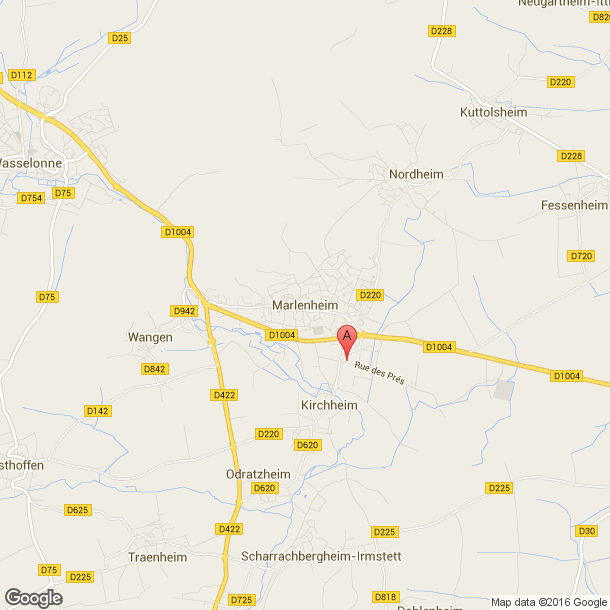 Plan des salles de sport de Marlenheim