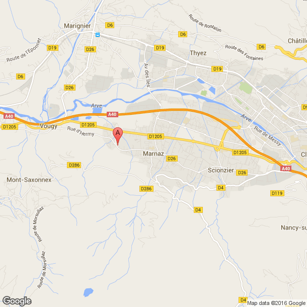 Plan des salles de sport de Marnaz