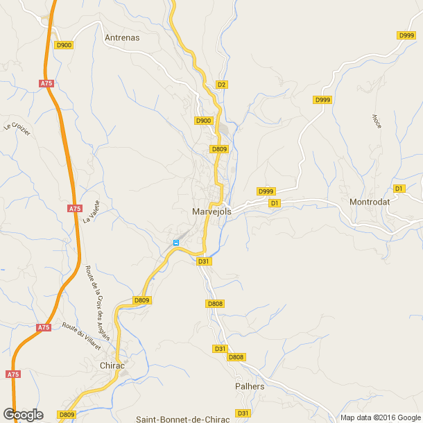 Plan des salles de sport de Marvejols