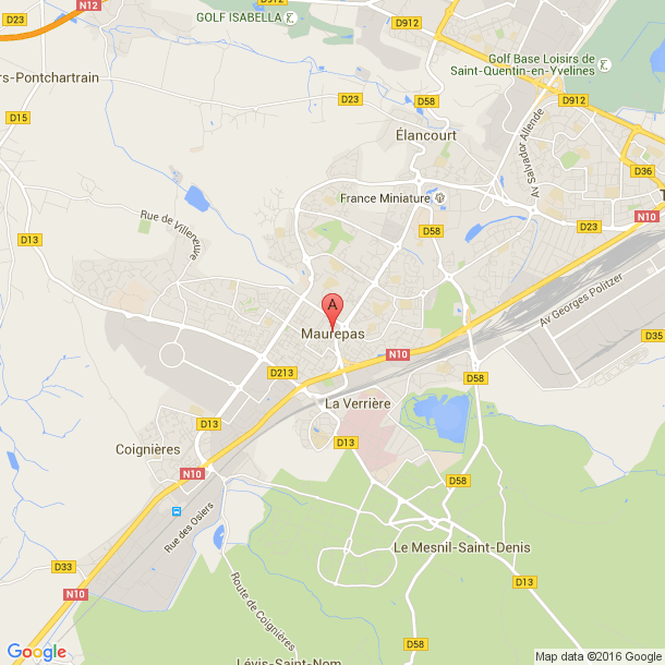 Plan des salles de sport de Maurepas