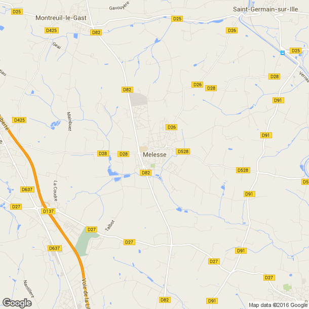 Plan des salles de sport de Melesse