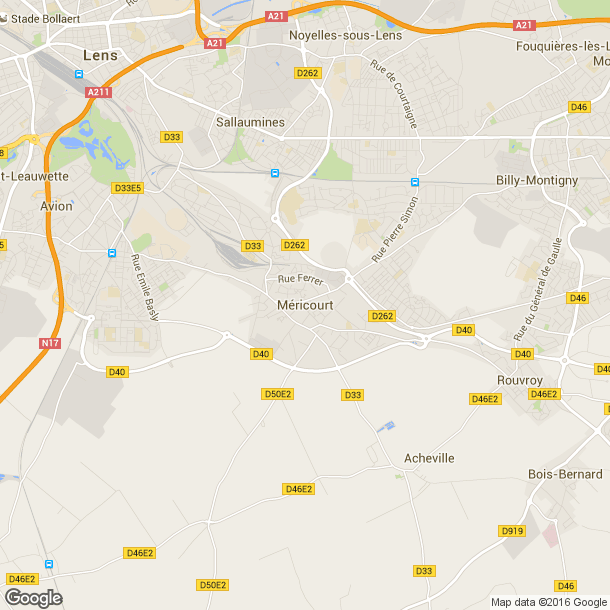 Plan des salles de sport de Méricourt