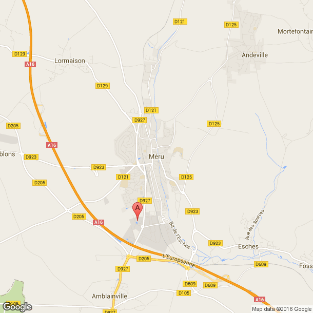 Plan des salles de sport de Méru