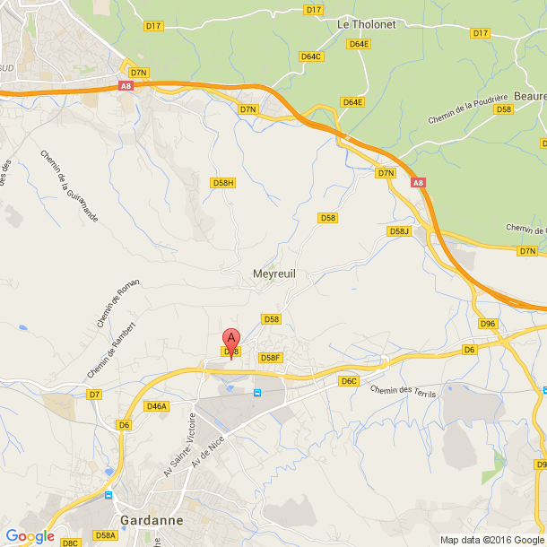 Plan des salles de sport de Meyreuil