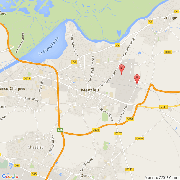 Plan des salles de sport de Meyzieu