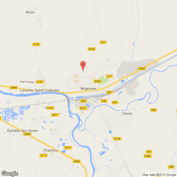 Plan des salles de sport de Migennes