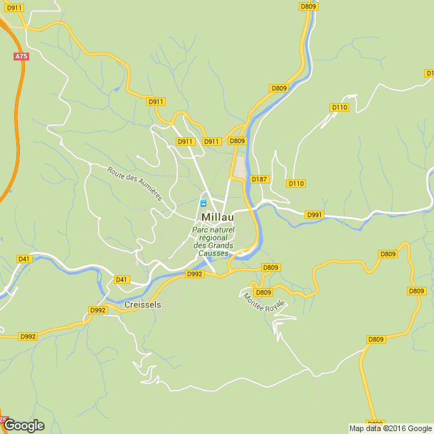 Plan des salles de sport de Millau